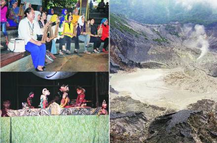 ज्वालामुखीच्या विवराकाठी