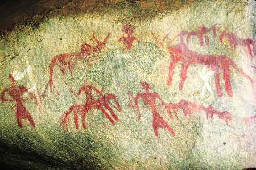 हम्पीमधील गुहाचित्रे