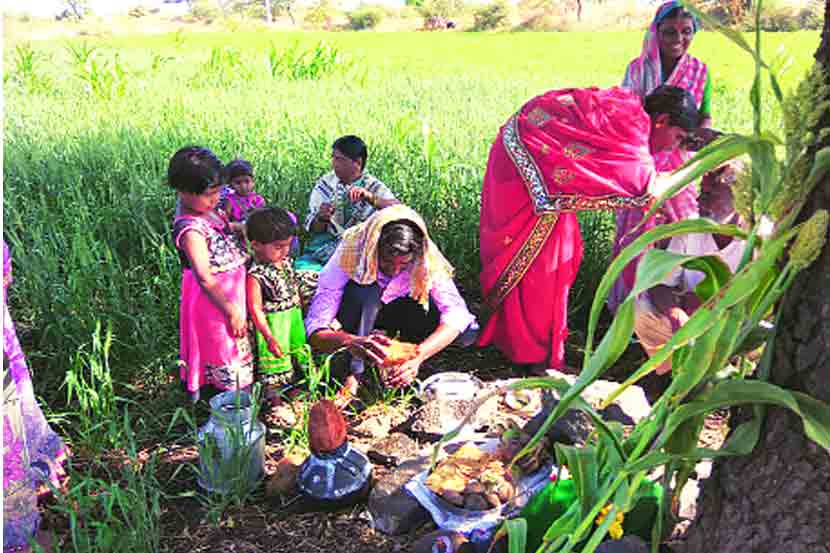 सोलापूर जिल्हय़ात वेळा अमावास्येनिमित्त शेतकरी कुटमुंबीयांनी आपल्या शेतात जाऊन काळय़ा आईचे पूजन करीत ग्रामीण संस्कृती तथा निसर्गाशी असलेल्या नात्यांची वीण अधिक घट्ट केली. 