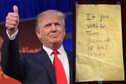 ‘ट्रम्प समर्थकांना हॉटेलमध्ये जेवण मिळणार नाही!’