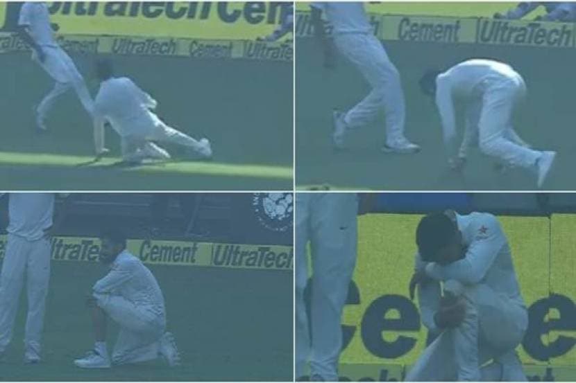 virat kohli fell on ground: क्षेत्ररक्षण करताना झाली घटना