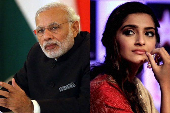 नरेंद्र मोदी, सोनम कपूर