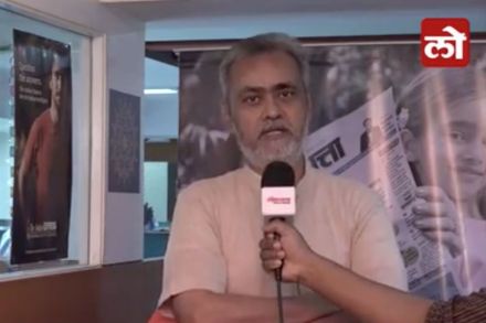 लोकसत्ताचे संपादक गिरीश कुबेर.