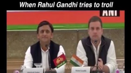 राहुल गांधी आणि अखिलेश यादव यांनी एक पत्रकार परिषद घेतली.