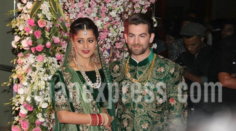 Neil Nitin Mukesh and Rukmini Sahay reception : एकाच रंगात रंगले नील-रुक्मिणी