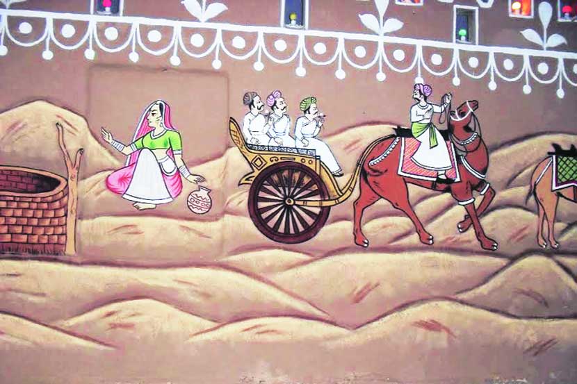 जीवचित्र : भिंत उंच, उंट उंच, उंच चित्रं!