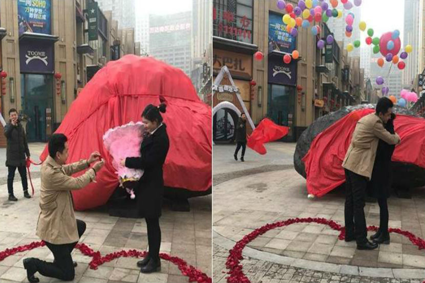 man proposes girlfriend with a meteorite, marriage proposal, proposal, bizarre marriage proposal, weird marriage proposal, chinese man proposal, china, xinjiang, urumqi, urumqi proposal, marathi news, marathi, Marathi news paper, Marathi news online, Marathi Samachar, Marathi latest news,news, entertainment marathi news, Bollywood news, Sports news in marathi, Health news, political news in marathi,breaking news,marathi batmya