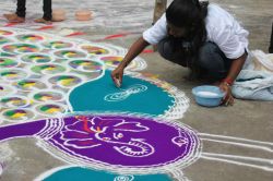 Gudhi Padwa 2017 रांगोळ्यांची रंगत