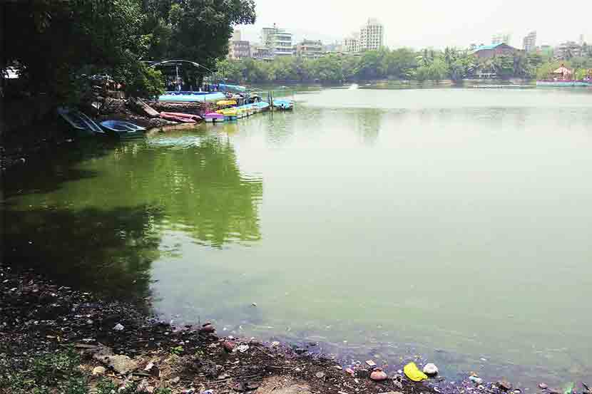 मासुंदा तलावाला दुर्गंधीची बाधा