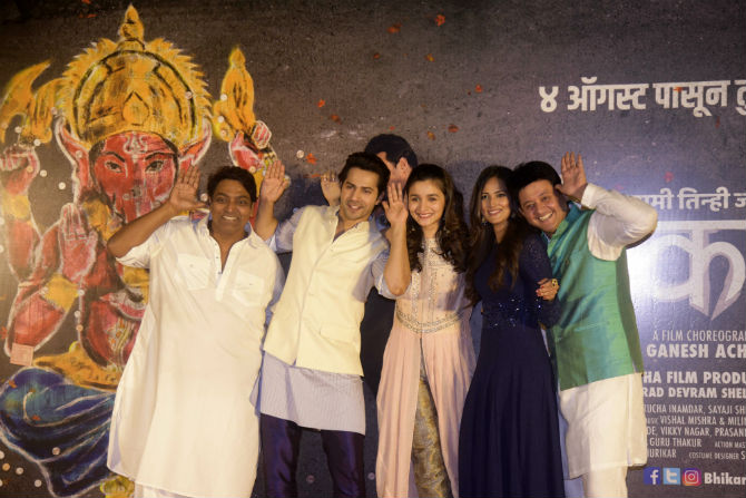 आलिया भट, वरूण धवन,स्वप्निल जोशी, गणेश आचार्य