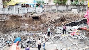 hospital wall collapse in Nagpur