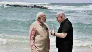 benjamin netanyahu divulges what modi said on olga beach hot mic involved