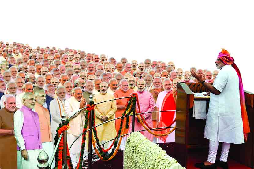  येत्या स्वातंत्र्यदिन सोहोळ्याच्या पाश्र्वभूमीवर दिल्लीतलं वातावरण हे असं आहे..