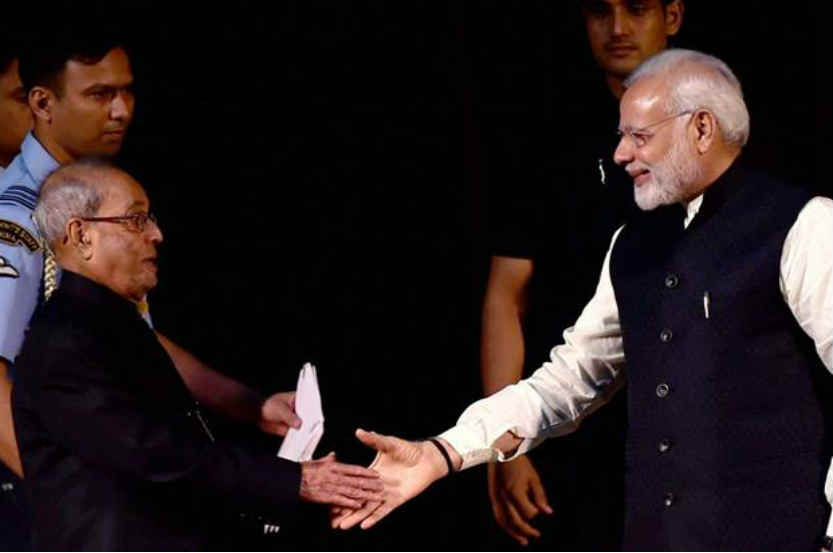 Pm narendra modi, emotional letter, Pranab Mukherjee, last day in office, father figure