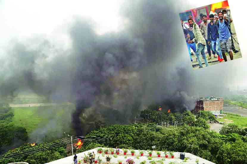 जमावानं पंचकुलामध्ये मोठा हिंसाचार घडवला