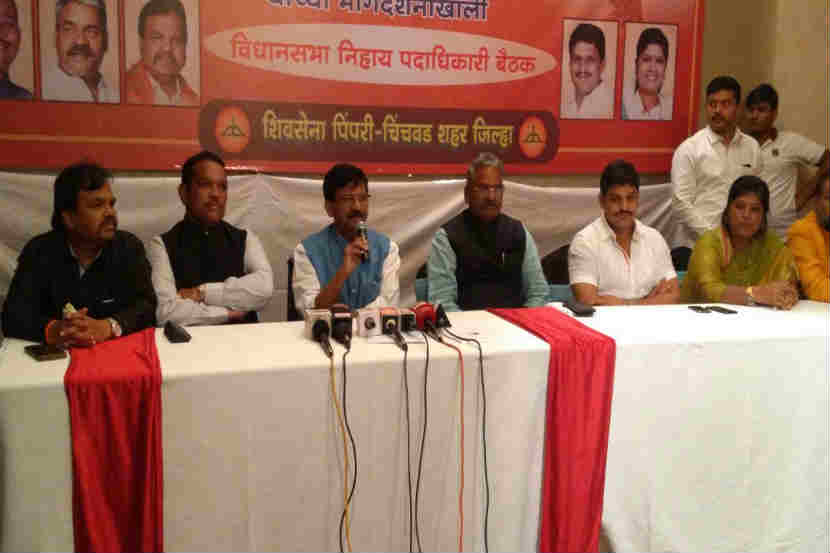 पिंपरी चिंचवडमध्ये बोलताना शिवसेना खासदार संजय राऊत 