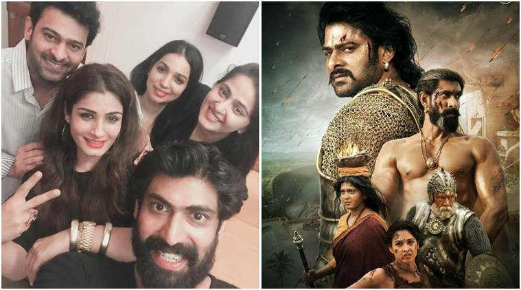 Raveena Tandon, bahubali team