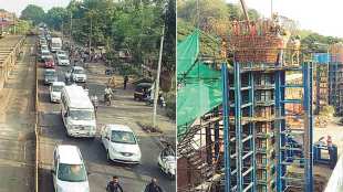 Metro works in pimpri