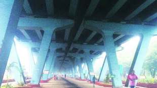 under beautified Eastern Expressway flyover