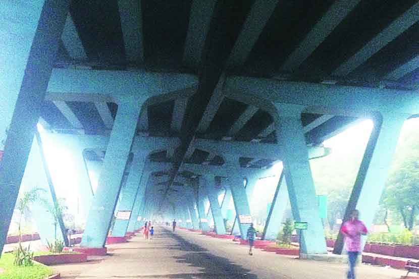 under beautified Eastern Expressway flyover under beautified Eastern Expressway flyover