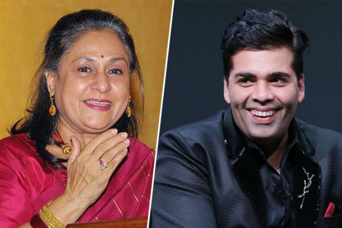 Karan Johar and Jaya Bachchan