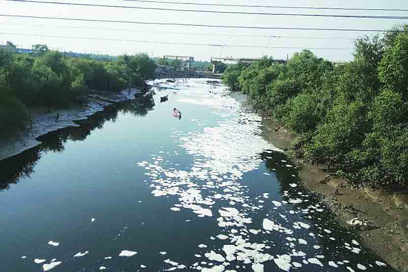 सोपारा खाडी प्रदूषित