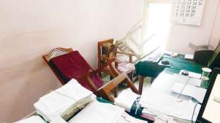 broke chair in family court