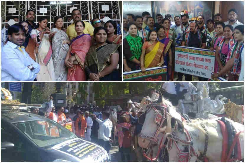पुणे महापालिकेच्या पार्किंग धोरणाविरोधात शुक्रवारी सर्वपक्षीय आंदोलन करण्यात आले.