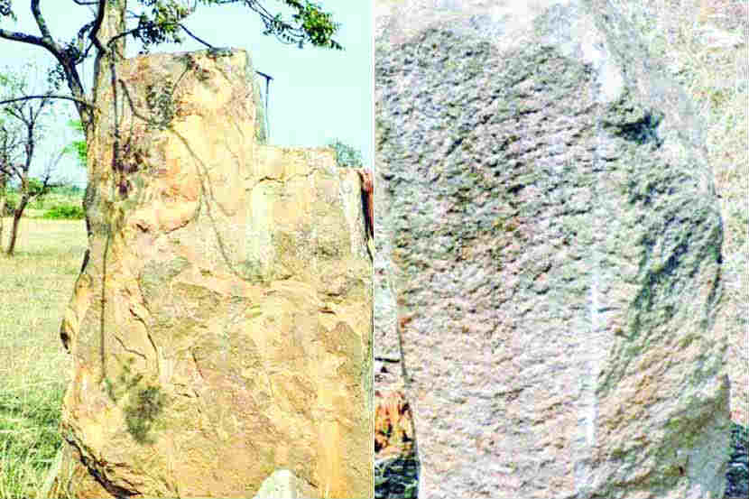 लोहयुगीन काळातील ‘मामा-भांजा’ शीलास्तंभ आढळले लोहयुगीन काळातील ‘मामा-भांजा’ शीलास्तंभ आढळले