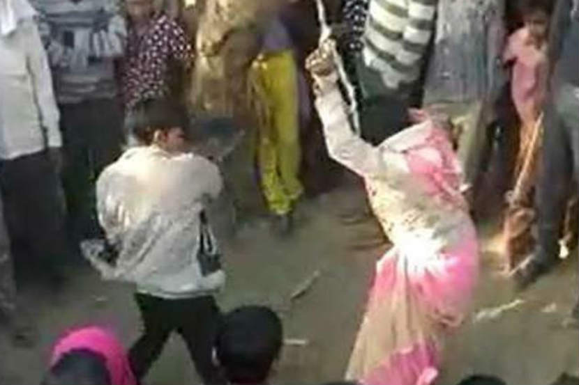 uttar pradesh, Woman, flogged
