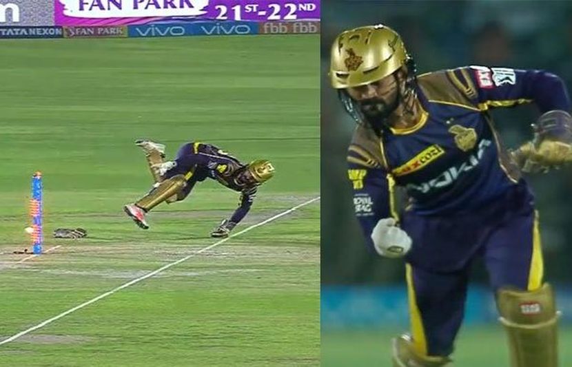 IPL 2018 : दिनेश कार्तिकचा एकदम धोनी स्टाइल रन आऊट, अजिंक्य रहाणेही झाला आश्चर्यचकित IPL 2018 : दिनेश कार्तिकचा एकदम धोनी स्टाइल रन आऊट, अजिंक्य रहाणेही झाला आश्चर्यचकित