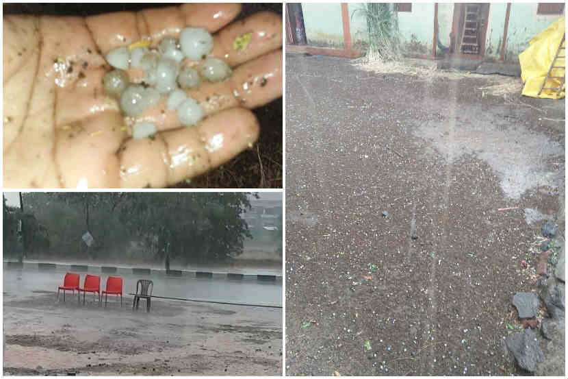 पुणे जिल्ह्यात सोसाट्याच्या वाऱ्यासह गारांचा पावसाने जोरदार हजेरी लावली.
