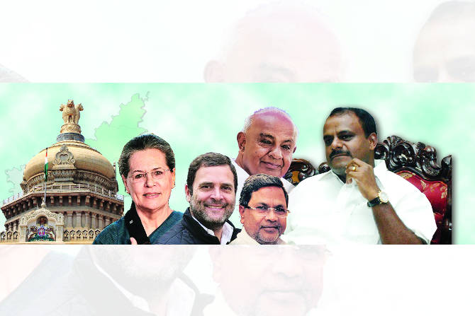 मोदी-शहांचा रथ कर्नाटकात अडवला गेला.