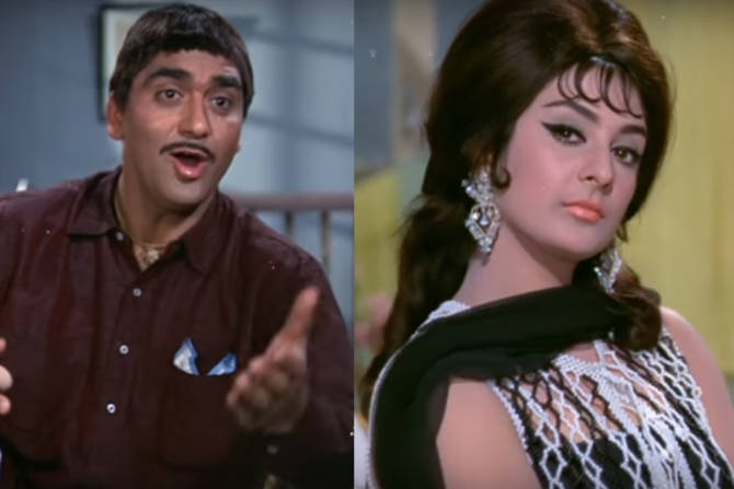 'पडोसन'च्या गाण्यात पलिकडच्या इमारतीत राहणार्याi बिंदूला (सायरा बानू) इम्प्रेस करणार्याणसाठी इकडच्या खिडकीतून भोला (सुनील दत्त) गातो. (सौजन्य - यूट्युब)