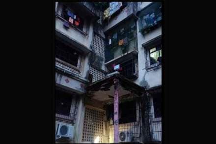 मीरा रोडमध्ये इमारतीला तडे, कुटुंबांना हलवले संक्रमण शिबिरात