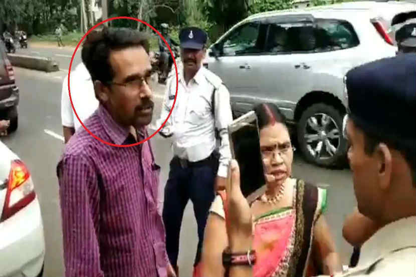 मुख्यमंत्री माझे भावोजी, पोलिसांशी हुज्जत घातल्याचा व्हिडिओ व्हायरल