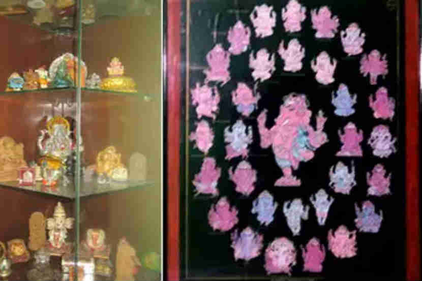 बाप्पावरचे अनोखे प्रेम; १५० गणपतींनी सजवले घर