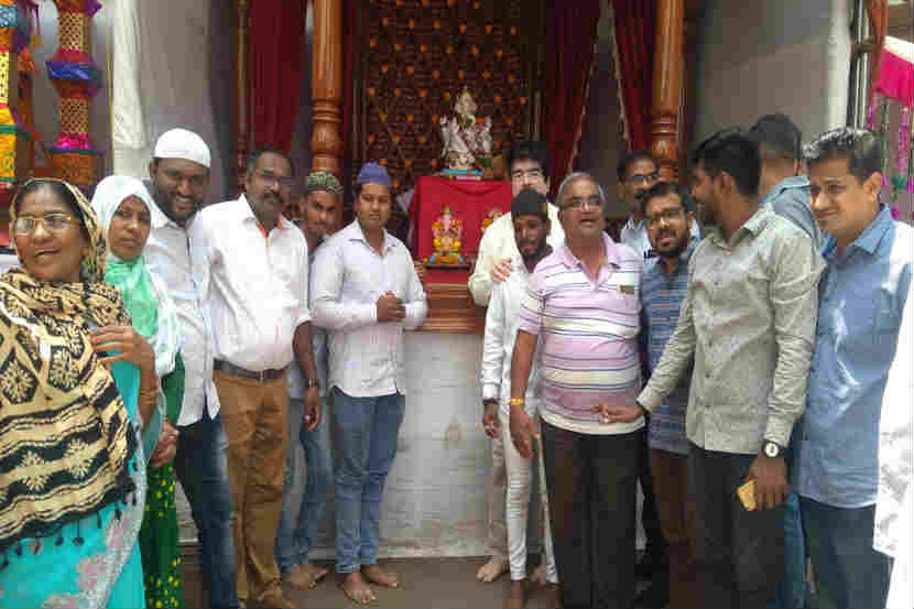गणेशोत्सव आणि मोहरम एकाच मंडपात साजरा