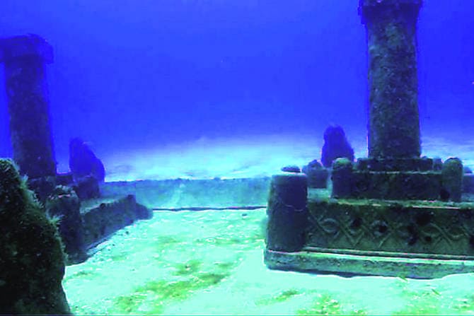 समुद्राखालील सर्वेक्षणात आढळून आलेले अवशेष