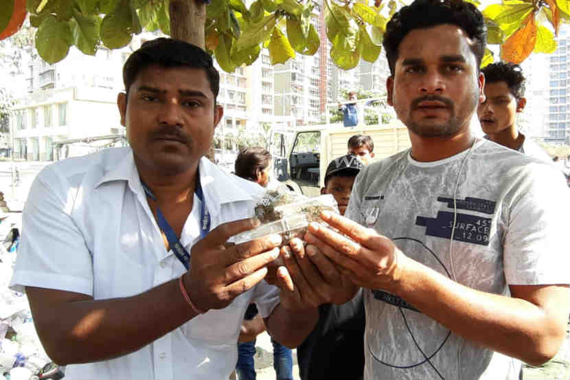 खारघर येथे पनवेल महापालिकेच्या अतिक्रमणविरोधी पथकाचे प्रमुख भगवान पाटील यांच्या मार्गदर्शनाखाली अतिक्रमण हटवण्याची कारवाई सुरू होती. 