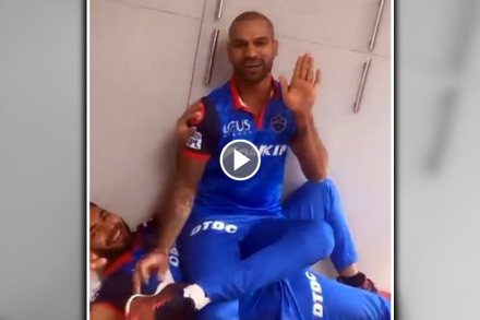 IPL 2019 : ड्रेसिंग रुममधली धवन आणि पंतची ही धमाल मस्ती पाहिलीत का?