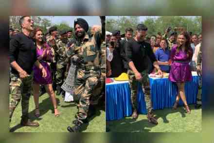 Video : बीएसएफ जवानांसोबत थिरकला अक्षय कुमार