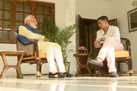  नरेंद्र मोदी यांनी बुधवारी अभिनेता अक्षय कुमारला मुलाखत दिली. 