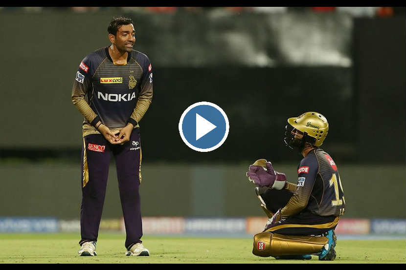 Video : …आणि मैदानावरच कार्तिक-उथप्पा भिडले