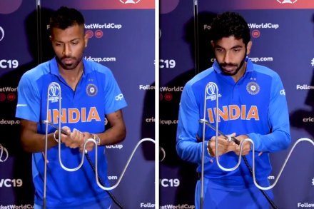 Video : बुमराह – हार्दिकमध्ये रंगलं Steady Hand Challenge, पहा कोण जिंकलं… Video : बुमराह – हार्दिकमध्ये रंगलं Steady Hand Challenge, पहा कोण जिंकलं…