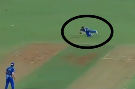 IPL 2019 : एवीन लुईसने घेतला ‘सुपर-कॅच’, पहा Video