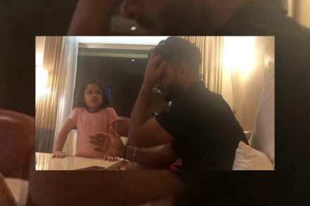 Video : जेव्हा धोनीची चिमुरडी ऋषभ पंतला हिंदीचे धडे देते Video : जेव्हा धोनीची चिमुरडी ऋषभ पंतला हिंदीचे धडे देते