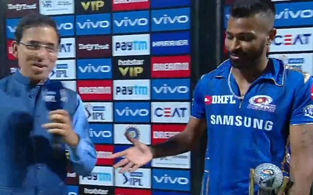 IPL 2019 : ‘…म्हणून हार्दिकशी हातमिळवणी नाही’ – हर्षा भोगले