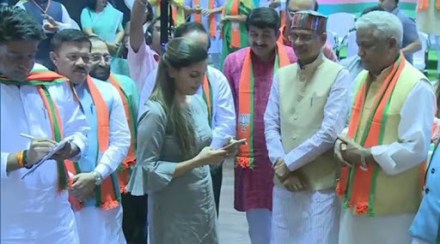 हरयाणवी डान्सर सपना चौधरी राजकारणात, भाजपामध्ये केला प्रवेश
