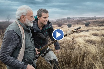 पंतप्रधान मोदी आणि बेअर ग्रिल्स